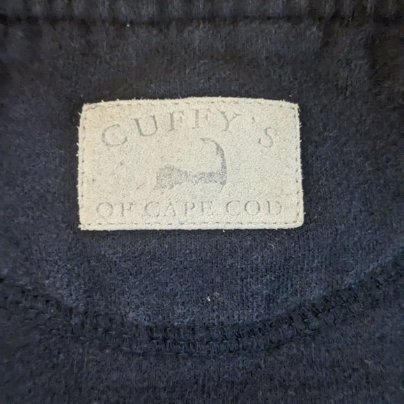Cuffy's of Cape Cod Navy Quarter Zip Pullover Sweater Size Medium - Picture 6 of 6
